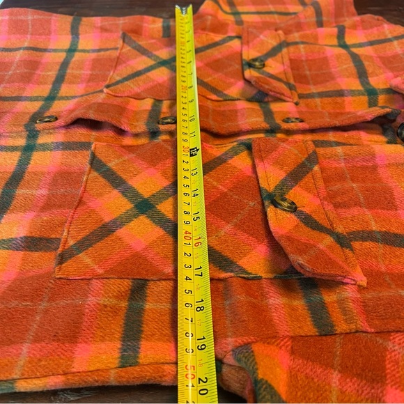 Oversized Wild Fable Plaid Flannel Shirt Jacket Shacket - Picture 5 of 9